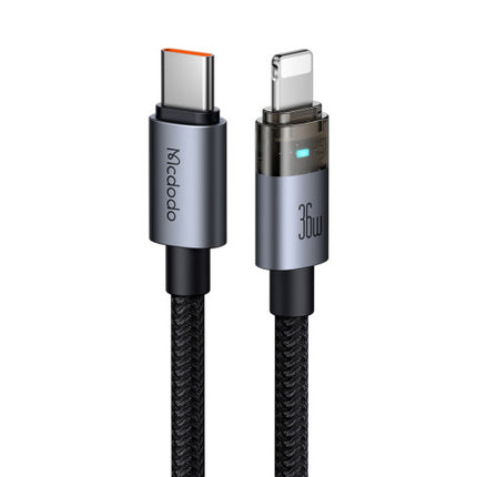 كابل Mcdodo CA-6940 USB-C إلى Lightning شفاف 