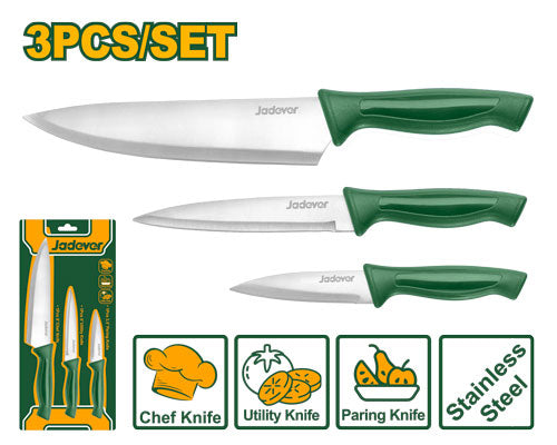JADEVER 3‑Piece Kitchen Knife Set