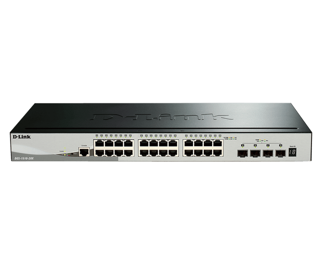 D-Link DGS-1510-28X 24 Ports 10/100/1000Mbps + 4 10G
