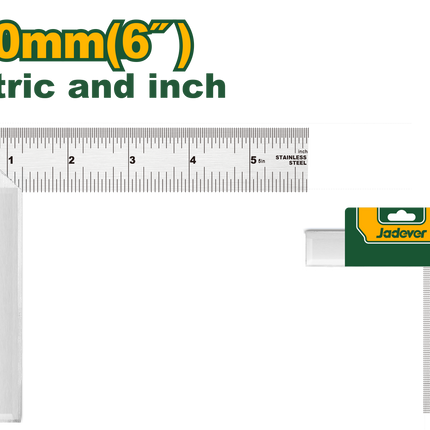 Jadever Aluminum Angle Square 15 cm