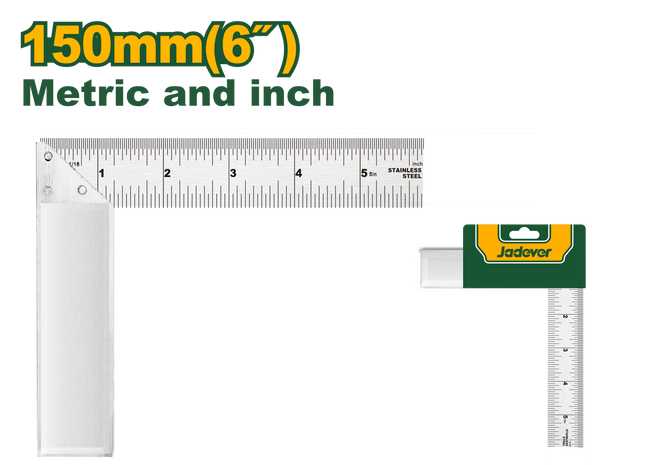 Jadever Aluminum Angle Square 15 cm
