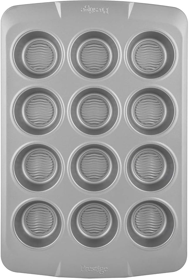 Prestige 12-Cup Muffin Tin with Bottom Design