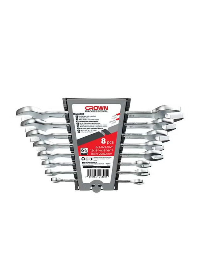 Crown 8-Piece Open Wrench Set | CPHWO-XA8