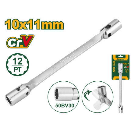  JADEVER 10×11 mm Double Flexible Socket Wrench