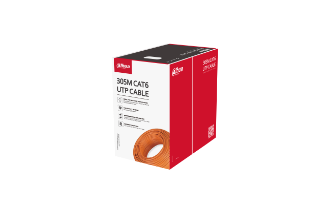 كابل داهوا UTP CAT6 بطول 305 متر كابل داهوا UTP CAT6 بطول 305 متر