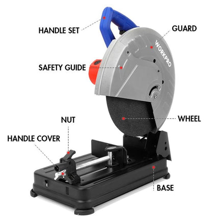 WORKPRO 355mm(14") PROFESSION CUT OFF SAW | WP480000