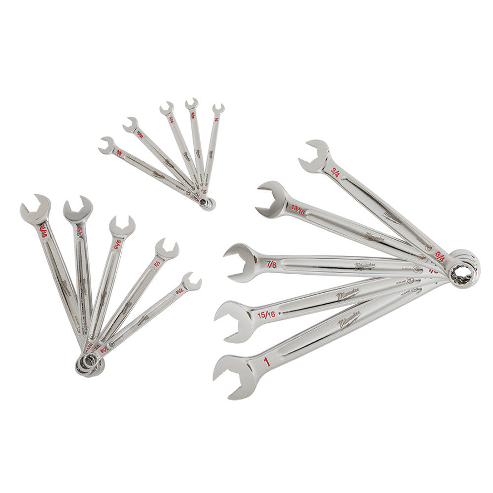 Milwaukee 15-Piece Imperial Combination Spanner Set Milwaukee 15-Piece Imperial Combination Spanner Set