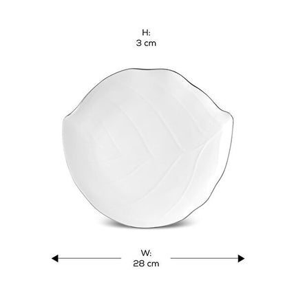 Karaca x Muge Anli Gold Bone China Serving Plate 27cm