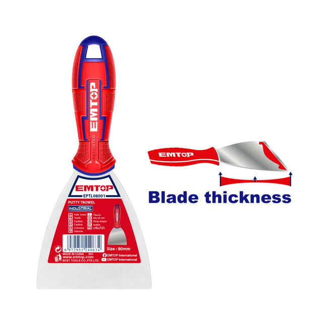EMTOP EPTL15001 Rubber Hand Putty Knife – 150MM