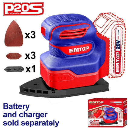 EMTOP ELPS2014 Cordless Palm Sander