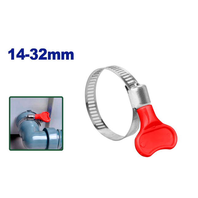 EMTOP EMHU2E06 Butterfly Hose Clamp 14 – 32 MM