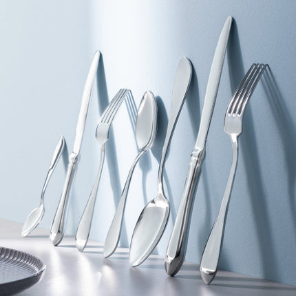 Madame Coco Elysia 42-Piece Silver Cutlery Set