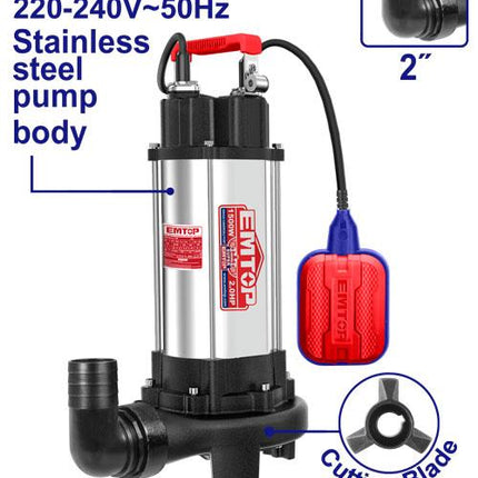 Sewage Submersible Pump 1500W