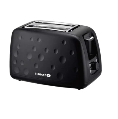 Tekmaz 2-Slice Toaster 900W – Black
