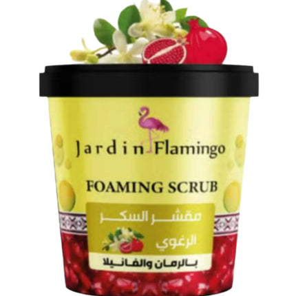 Jardin Flamingo Pomegranate Vanilla Foaming Sugar Scrub