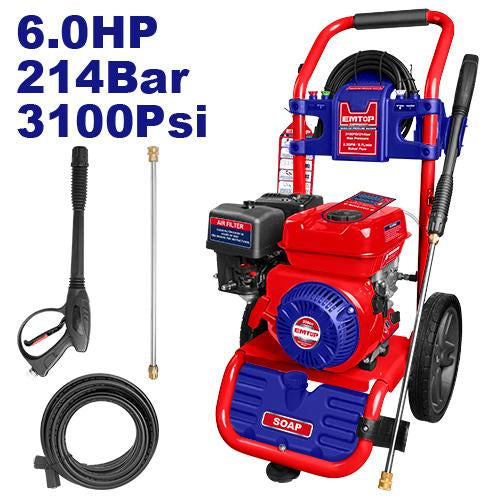 EMTOP Gasoline High Pressure Washer 214Bar