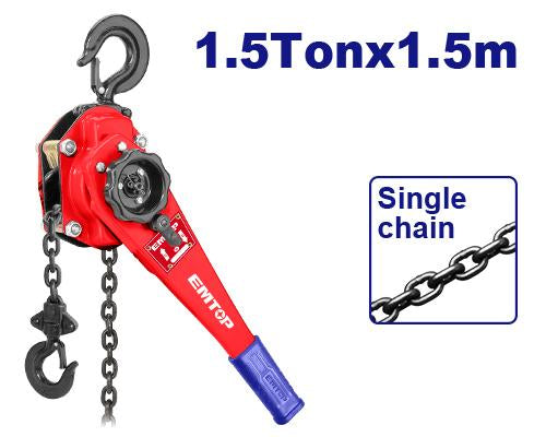 EMTOP ECBK2015 Lever Hoist 1.5 Ton