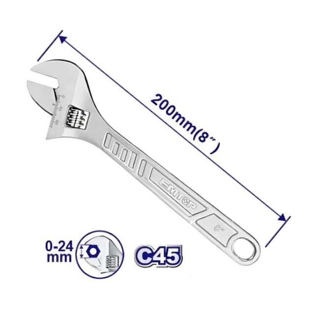 EMTOP EAWH130822 Adjustable Wrench 8