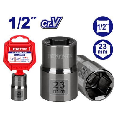 EMTOP ESCT12231    1/2 Inch – 23mm Hex Socket