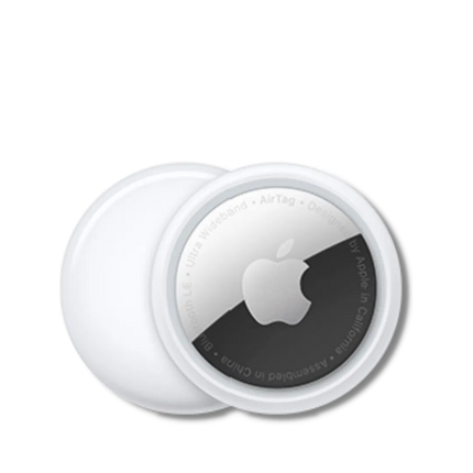 جهاز التتبع أبل إيرتاج (Apple AirTag) - تتبع ذكي للمقتنيات - مقاوم للماء - بطارية قابلة للاستبدال - أبيض