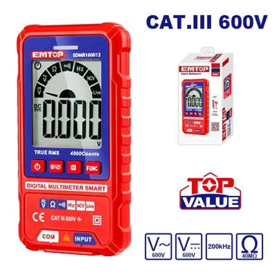 EMTOP EDMR536002 Digital Multimeter 600V