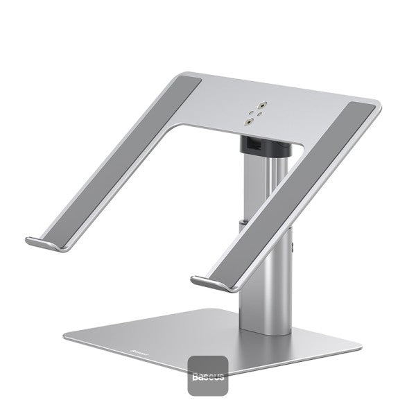 Baseus Metal Adjustable Laptop Stand - Ergonomic Desktop Riser - Multi-Angle Height Adjustment - Heat Dissipation Design - Non-Slip Silicone Padding - Universal Compatibility for 11 to 17.3 Inch Laptops