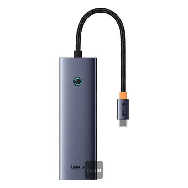 Baseus Flite Series 7-Port Hub Docking Station - USB-C to HDMI 4K @ 60Hz - 100W PD Fast Charging - High Speed USB 3.0 Data Transfer - SD and TF Card Reader - Slim Aluminum Design for Laptop and MacBook