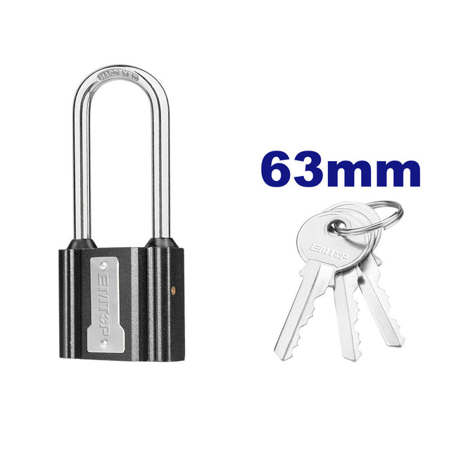 EMTOP EPDKR6001L  63mm Long Shackle Cast Iron Lock