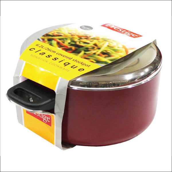 Prestige Classique Non-Stick Stockpot with Stainless Steel Lid