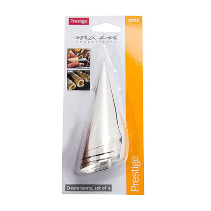  Prestige Cream Horns Set of 4 – Silver
