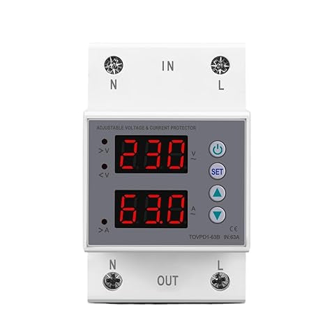 TOMZN 63A Adjustable Over & Under Voltage Protector TOMZN 63A Adjustable Over & Under Voltage Protector