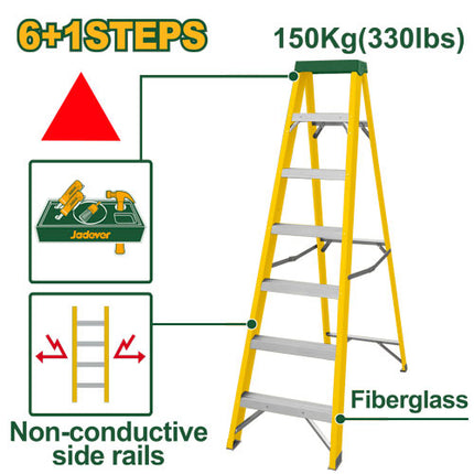 Jadever Single‑Side Fiberglass Ladder