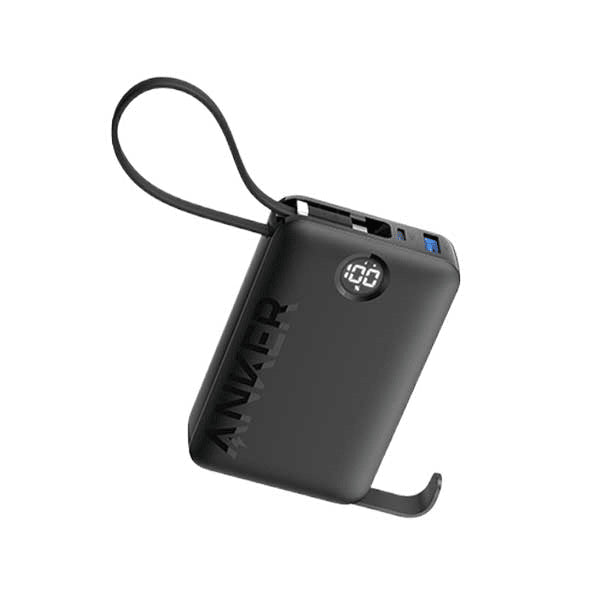 A1647H11 Anker Power Bank      ( 20K - 22.5W)  Built-In USB-C Cable Black 