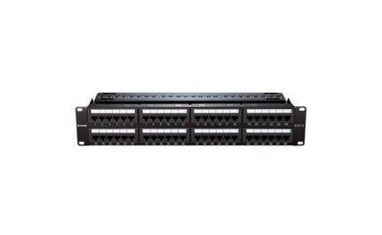 D-Link NPP-C61BLK481 Cat6 UTP Loaded 48 Port Patch Pa