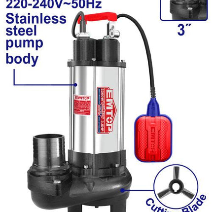 Sewage Submersible Pump 2200W