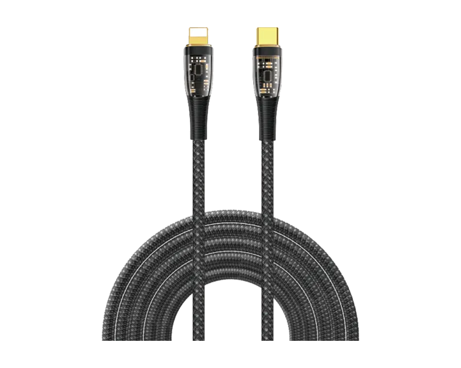 كابل شحن سريع TM01 من Type-C إلى Lightning 20W PD كابل شحن سريع TM01 من Type-C إلى Lightning 20W PD