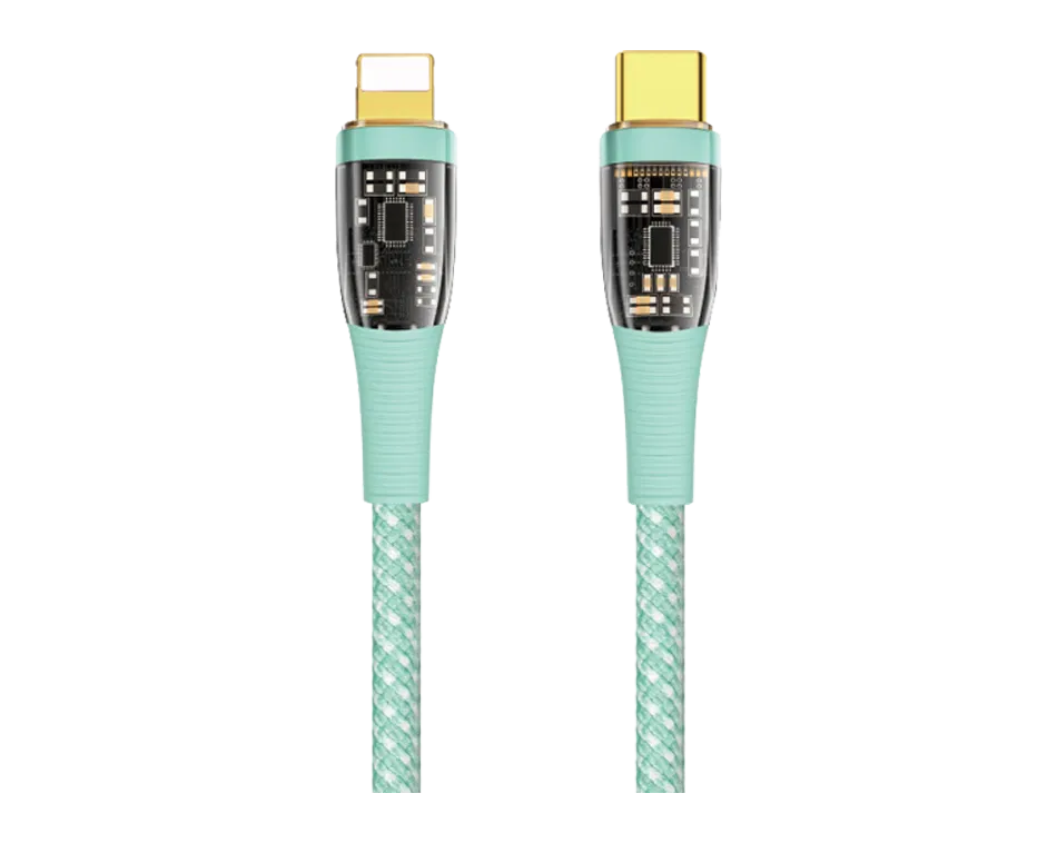 كابل شحن سريع TM01 من Type-C إلى Lightning 20W PD كابل شحن سريع TM01 من Type-C إلى Lightning 20W PD