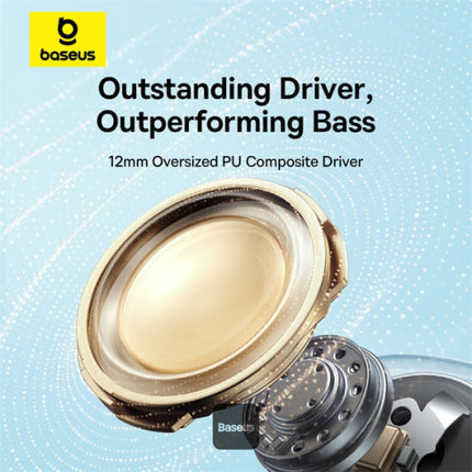 سماعات باسوس بوي E17 (Baseus Bowie E17) لاسلكية بالكامل - ميكروفون مزدوج بخاصية ENC - صوت باس قوي - بلوتوث 5.3 - بطارية تدوم 25 ساعة