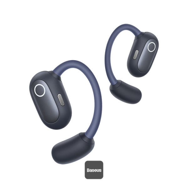 Baseus Eli Sport 1 Open-Ear Wireless Earbuds - Air Conduction Technology - 30 Hours Playtime - IPX4 Waterproof - Dual-Mic ENC for Clear Calls - Includes Detachable Neckband Baseus Eli Sport 1 Open-Ear Wireless Earbuds - Air Conduction Technology - 30 Hours Playtime - IPX4 Waterproof - Dual-Mic ENC for Clear Calls - Includes Detachable Neckband
