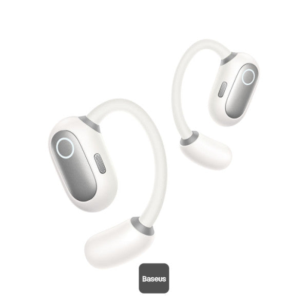 Baseus Eli Sport 1 Open-Ear Wireless Earbuds - Air Conduction Technology - 30 Hours Playtime - IPX4 Waterproof - Dual-Mic ENC for Clear Calls - Includes Detachable Neckband Baseus Eli Sport 1 Open-Ear Wireless Earbuds - Air Conduction Technology - 30 Hours Playtime - IPX4 Waterproof - Dual-Mic ENC for Clear Calls - Includes Detachable Neckband