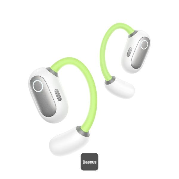 Baseus Eli Sport 1 Open-Ear Wireless Earbuds - Air Conduction Technology - 30 Hours Playtime - IPX4 Waterproof - Dual-Mic ENC for Clear Calls - Includes Detachable Neckband Baseus Eli Sport 1 Open-Ear Wireless Earbuds - Air Conduction Technology - 30 Hours Playtime - IPX4 Waterproof - Dual-Mic ENC for Clear Calls - Includes Detachable Neckband