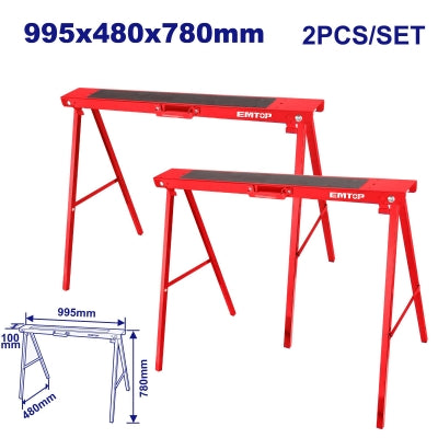 EMTOP EMDZ1510 Folding Work Table – 2 Pieces