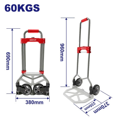 EMTOP EMWB9A06  Foldable Hand Trolley – 60 kg Capacity