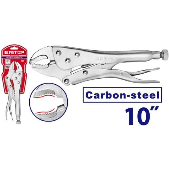 EMTOP ELPRCJ1001  Curved Jaw Locking Pliers
