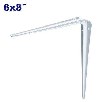 EMTOP EMZJ1306 White Shelf Brackets 6×8 Inch – 1 Piece