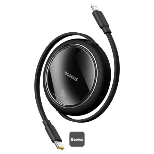 كابل باسوس فري تو بول (Baseus Free2Pull) قابل للسحب - من USB-C إلى iPhone - قوة 20 واط - سحب من الجهتين - تصميم مسطح مقاوم للتشابك - طول 1 متر كابل باسوس فري تو بول (Baseus Free2Pull) قابل للسحب - من USB-C إلى iPhone - قوة 20 واط - سحب من الجهتين - تصميم مسطح مقاوم للتشابك - طول 1 متر