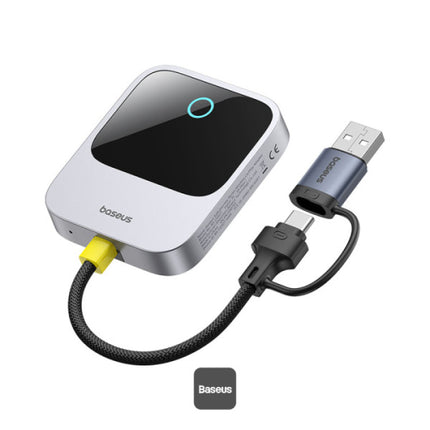 Baseus Prime Trip Wireless CarPlay Adapter for iPhone - Converts Wired to Wireless CarPlay - 5.8GHz High-Speed Transmission - Plug and Play - Stable Connection - Compact Design - For iOS 10 and Above