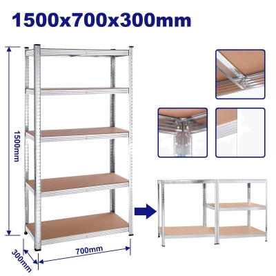 EMTOP EMTS1A73 Medium Storage Shelves 1500×700×300 mm