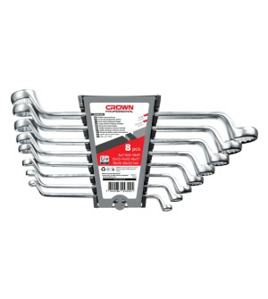 Crown 8-Piece Offset Ring Spanner Set | CPHWR-XA8 Crown 8-Piece Offset Ring Spanner Set | CPHWR-XA8