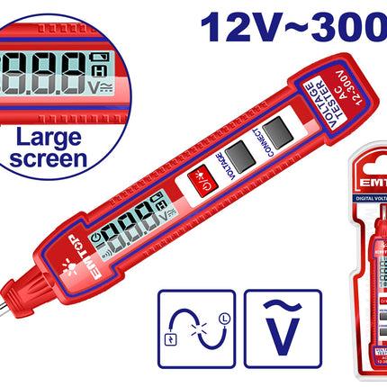 EMTOP ETPL33001  Voltage Tester Screwdriver (12V–300V)